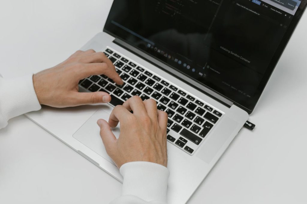 hands-on-a-laptop-keyboard-5474285 Hands on a Laptop Keyboard